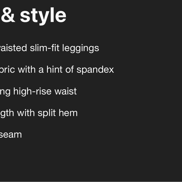 High-Waisted Slim Fit Split Hem Leggings from A New Day™ - Picture 4 of 4